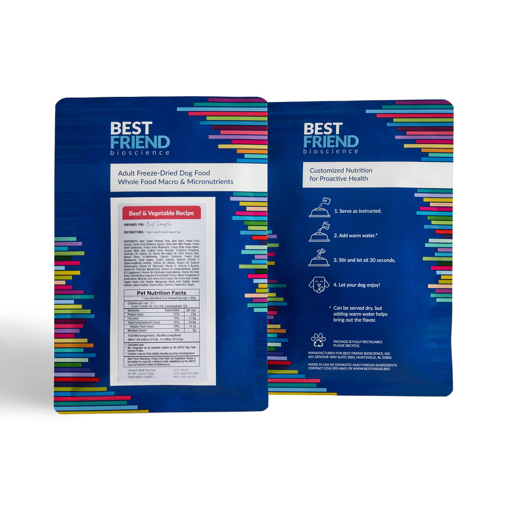 Freeze-Dried Beef & Vegetables Sample Box