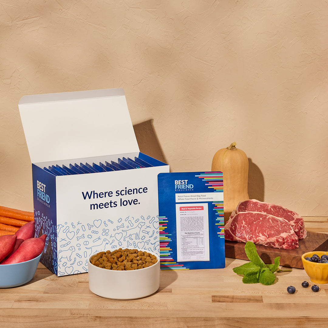 Freeze-Dried Beef & Vegetables Dog Food and Topper