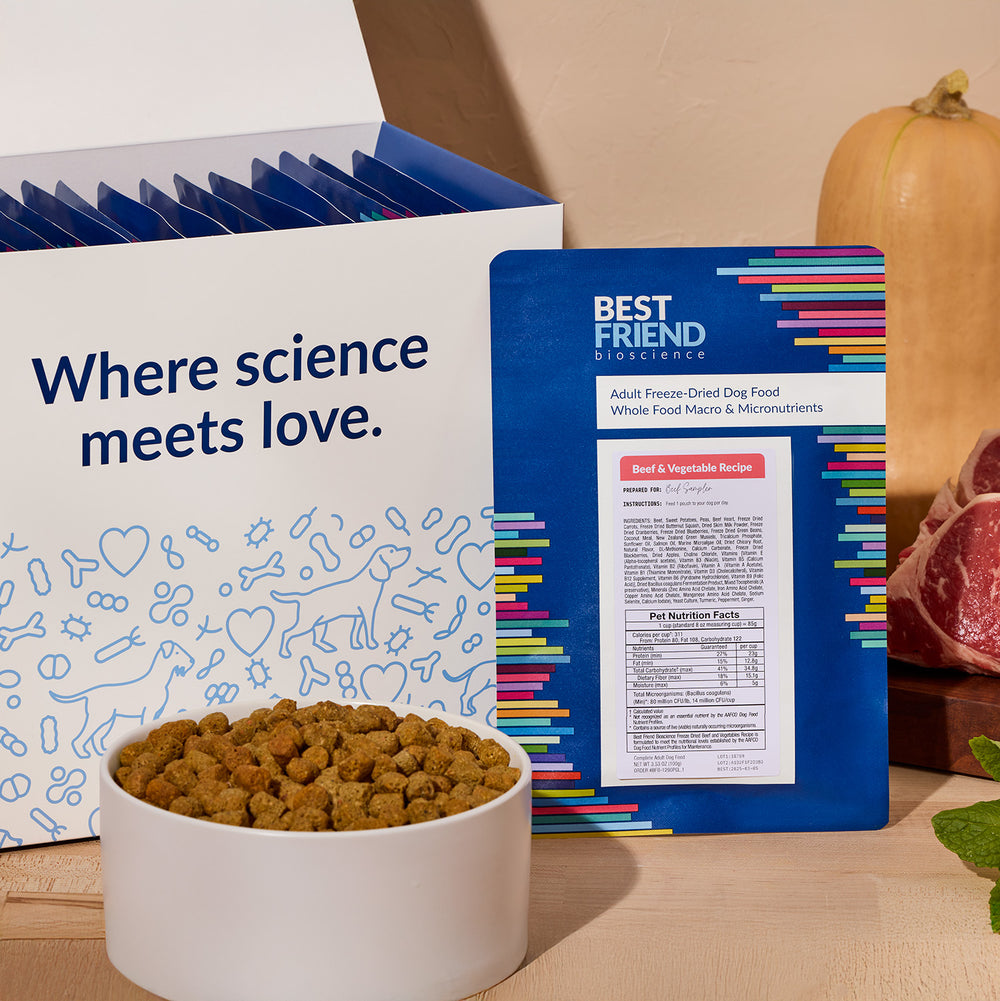 Freeze-Dried Beef & Vegetables Dog Food and Topper